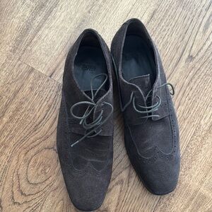 BOSS Men's Brown Suede Shoes